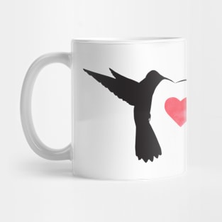 Hummingbird kissing Mug